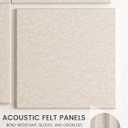 Bumusty Large Cork Board 48" x 36" Alternative - 12 Pack Felt Wall Tiles with 70 Safe Removable Adhesive Tabs, 30 Pushpins, Cork Boards for Walls Pin Board Bulletin Board Office Decor (Oatmeal)