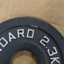 Fitvids 1 Inch Standard Barbell Weight Plates, 2.5 LB to 45 LB Plates for Home Gym Strength Training, Deep Grip Edge