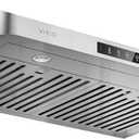 VIKIO HOME Under Cabinet Range Hood 30 Inch, 980CFM Fast Venting Ducted, Kitchen Hood With 3 Speed Gesture Sensing & Touch Control, Stainless Steel Stove Vent Hood With LED Light And 2 Baffle Filters