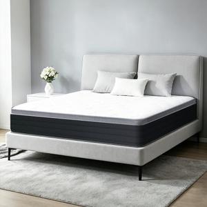 Queen Size Mattress, 10 Inch Plush Comfort, Pocketed Coil Mattress in a Box, 60x80 Inch Queen Bed Mattress with Supportive Quiet Design