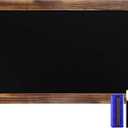 HBCY Creations 20" X 30" Torched Brown Solid Wood Frame Wall Chalkboard, Magnetic Surface, Home Décor, Restaurant & Café Menus, Blackboard, Includes Chalk, Eraser & Hanging Hardware