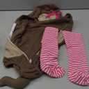 VISGOGO Baby Halloween Costumes Toddler Infant Boy Girl Avocado Pineapple Outfits Hooded Romper Jumpsuit Legging, 