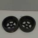 ARRMA DBoots Hoons 42/100mm Silver Belted RC Tires Mounted on 2.9" 5-Spoke 17mm Hex Wheels (Set of 2): ARA550070, Black