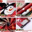 Christmas Garage Door Banners Christmas Garage Door Backdrop Decor for Xmas Party Background Supplies(5.9 x 16.4 ft,Santa's Toy Shop)