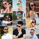 STORYCOAST Polarized Aviator Sunglasses for Men Women Classic Retro Aviators Sports Driving Running Sun Glasses (3pack-black+black+black)