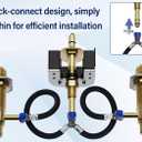 Upgraded Series Rough-In Valve with Drain Assembly,1/2-Inch IPS Connections,Compatible with Moen Widespread Bathroom Sink Faucet,S9000-series,Brass Construction
Visit the Merdicment Store