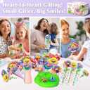 Kids Craft Kits with Light and Music, Arts and Crafts for Kids 4-6 8-12, DIY Flower Bouquets Press Kits, 4 5 6 7 8 Year Old Girl Birthday Gifts, Educational Preschool Travel Toys for Girls Boys