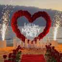 Will You Marry Me? Neon Sign -Size:23inch- Custom Large Wedding LED Neon Light Home Wall Decor Wedding Engagement Party Backdrop Decoration Personalized Gift for Her neon Art-Cool White
