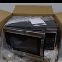 Emerson MW1338SB Countertop Microwave Oven, 6 Pre-Programmed Settings, Removable Glass Turntable, Child Safety Lock, 1.3 Cu ft, 1000W, Stainless Steel