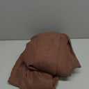 MIULEE Chocolate Brown Linen Curtains 84 Inch Length for Bedroom Living Room, Soft Thick Linen Textured Window Drapes Semi Sheer Light Filtering Back Tab Rod Pocket Burlap Look Decor, 2 Panels