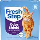 Fresh Step Odor Shield Multi Cat Clumping Cat Litter with Febreze Freshness, Low Dust, Odor Control with Ammonia Block Technology, Compatible in Automatic Litter Boxes, 14 lb.