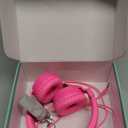 LOBKIN Bluetooth 5.3 Kids Headphones with Case - RGB LED Light Up Cat Ears Foldable Adjustable Over Ear Headphone Support Wireless or 3.5mm Wired Mode for Toddler & Girls & Boys Teens