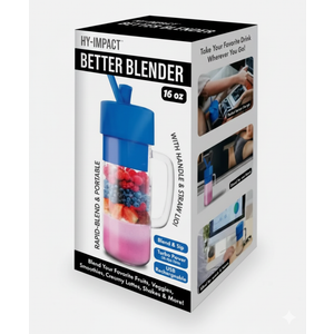 Better Blender Turbo Power USB Rechargeable 16 Oz