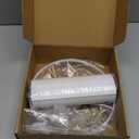 White Lamp Shade, Small Drum Lampshade 8.7" Top x 8.7" Bottom x 8.8" High (Spider), Replacement Lamp Shade Natural Linen Hand Crafted for Table Lamps Floor Lamps Chandelier Lamp, Assembly Required