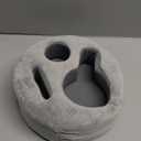 G GOOD GAIN Couch Cup Holder Pillow, Cute Sofa Drink Cup Holder Cozy Buddy | Desk Organizer for Mugs, Snacks, Phone, Makeup | Bed Caddy Tray for Car, Beach, Picnic, Boat, RV, Table (LightGrey) (8.5 x 8.5 inches)