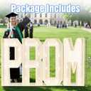 Froova Prom Marquee Letters for 2026 Graduation Decorations Light Up Sign 3FT Large Mosaic Letters Cardboard Pre-Cut Frame for Class of 2026 High School College Grad Prom Party Sign Backdrop Party