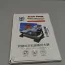 Mobile Phone Magnifier Screen, 2026 New 3D HD Magnifying Projector Screen Enlarger for Movies, Videos and Gaming, Foldable Phone Stand with Screen Amplifier, Compatible with All Smartphones (Black)