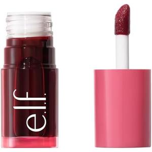 e.l.f. Sheer For It Blush Tint, Multi-Use, Long-Lasting Lip & Cheek Makeup, Creates A Natural Flush Finish, Vegan & Cruelty-Free, Left On Red