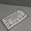 Ruvoty Goodness of God Bible Verse Wooden Box Sign Desk Wall Decor,Rustic Scripture Wood Block Plaque Sign for Christian Farmhouse Home Office Shelf Tabletop Wall Decor