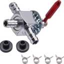 Two-Way Fuel Shut Off Gas Valve 1/4" Fit for Exmark 1-633347 Fit for Hustler 745059 Scag 482212 Yazoo 10267 Fit for Husqvarna 539102679 2 pack