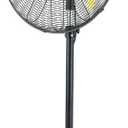 FUGOO 24'' Outdoor Oscillating Pedestal Fan With All Sealed Brushless DC Motor, 4-Speed Waterproof Outdoor Fan, Heavy Duty Industrial Floor Fans for House,Patios, Commercial, Garage, Warehouse, Black/Yellow 
