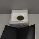 Faceplate for PS5 Slim Disc Edition with RGB Light Strip and Dust Filter with Cooling Vents DOBEWINGDELOU 400+ Effects LED Light Ring Console Face Plate Cover DIY Decoration Kit Accessories Black