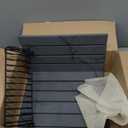 Stone Drying Mat + Foldable Black Metal Dish Rack  Complete 2-Tier Kitchen Drying System  Ultra Absorbent Dark Gray Mat for Plates, Glasses & Cutlery  Modern & Hygienic Counter Organizer - 24"x16"