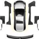 3W Tesla Model Y Juniper Door Sill Protector 2025 2026 Only for 5 Seat Front, Rear, Door Entry Guard, Anti-Dust Cover, Anti-Scratch Plate, Edge Guards, TPE Car Accessories (Not Original Tailgate Sill)