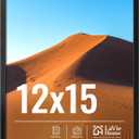 LaVie Home 12x15 Picture Frame for Wall Display, 12x15 Black Picture Frame with HD Plexiglas, 12 x 15 Poster Frame 1 Pack, Display Frame for Vertical or Horizontal, Classic Collection