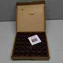 BAIPOK 36Pcs Chair Leg Floor Protectors, Square Silicone Chair Leg Protectors for Hardwood Floors, Felt Furniture Pads Chair Sliders, Chair Leg Covers, Reduce Noise & No Scratch, Brown, Large (Square L (1.25'' -1.60''))