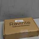 Ravinte 25 Pack 2 inch Length Square Cabinet Pulls Matte Black Stainless Steel Kitchen Drawer Pulls Cupboard Handles Cabinet Handles