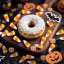 2 x 80 Pcs Fake Candy Corn Pumpkin Fall Resin Mini Pumpkin Halloween Resin Charms for Craft Making Artificial Candy Decorations for DIY Halloween Fall Thanksgiving Handmake Decor