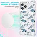 FANXI Shark Phone Case Compatible with iPhone 11 Pro (5.8 Inch) - Shockproof Clear Soft TPU Protective Cover with Shark Design for Men, Women, and Girls