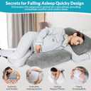 Pregnancy Pillows for Sleeping, 45.3 Inch Pregnancy Massage Pillow Full Body Pillow with Removable Cover - Support for Back, Legs, Belly, HIPS for Pregnant Women (Dark Grey)