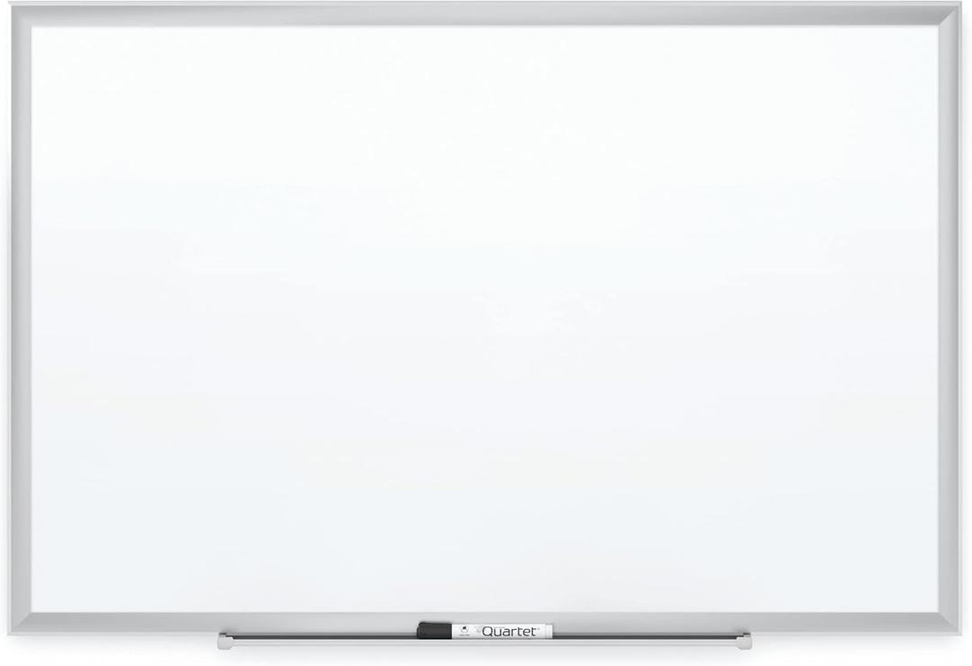 Quartet Magnetic Porcelain Whiteboard, 5' x 3' White Board, Premium, Duramax, Silver Aluminum Frame (2545)