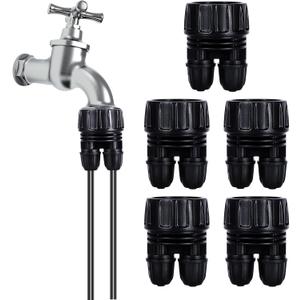 3/4'' to1/4'' Irrigation Hose Adapter, Drip Line to Faucet 3/4"Faucet Adapter to1/4" Irrigation tubing Drip Irrigation Hose Adapters, Garden Hose to 1/4 Tubing Adapter for Irrigation System