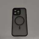 TOCOL for iPhone 14 Pro Max Case, Compatible with Magsafe, Drop Protection, Upgraded Full Camera Protection, Translucent Magnetic Matte Phone Case for iPhone 14 Pro Max 6.7 inch (Black)