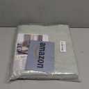 LAMIT 100% Blackout Linen Curtains, 63 Inches Linen Textured Thermal Bedroom Curtains Back Tab and Rod Pocket Neutral Panels with White Liner for Short Windows, 2 Panels, Light Green, 42 x 63 Inch