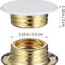 Hemobllo Fire Sprinkler Covers Plate 4Pcs Galvanized Ceiling Sprinkler Concealed Design Easy Installation Fire Safety System Accessories