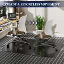 Tonaus Office Chair Mat for Carpet, 48"x36" Carpet Chair Mat Black with Non-Slip Studded, 2.2mm Thick for Low Pile Carpets
