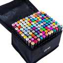 Alcohol Markers 120 Colors with Base Drawing Pen Dual Tip Art Markers for Sketch Anime Illustrations