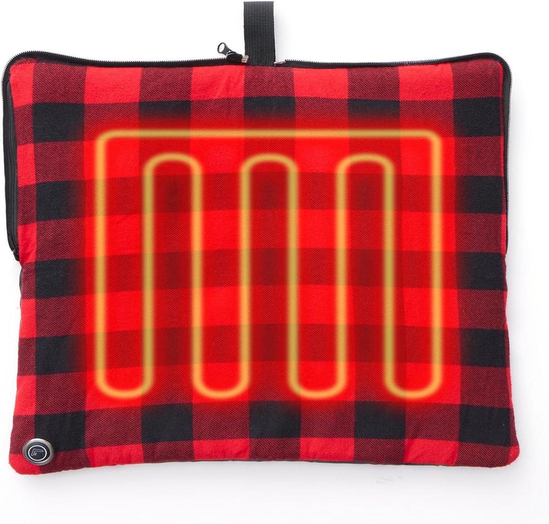 24x20Inch Stadium Seat Heating Pad, Battery Heated Outdoor Chair Cushion for Camping,Stadium,Office or Home, (Battery NOT Included).