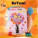 BeYumi Valentine Heart Trees Craft - 36Pcs Valentine's Day Religious Heart Trees Craft Kits Fall in Love with Jesus Ornaments DIY Thankful Love Party Supplies School Classroom Fun Activities for Kids