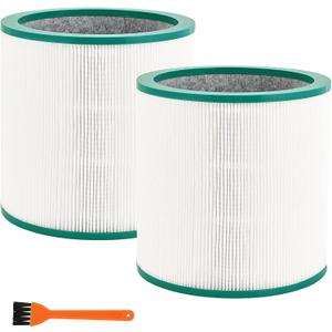 2 Pack Dyson TP02 Air Purifier True HEPA Filters Replacement for Dyson Pure Cool Link TP01, TP02, TP03, AM11, BP01 Tower Air Purifier, Compare to Part # 96812603 2 Pack TP02 Air Purifier True Filters