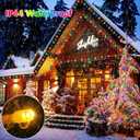 KNONEW 472FT 1200 Christmas Lights Outdoor Clear Wire Color Changing String Lights with 11 Modes & Timer Dimmable Fairy Light for Xmas Tree Roof Yard Wedding Decorations(Warm White to Multicolor)