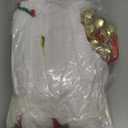 12 Fancy Christmas Santa Hats with 12 Jingle Bell Necklaces Bulk for Christmas Party Favor Photo Booth; One Size Fits All.