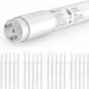 JESLED 20-Pack T8 LED Tube Lights 4Ft, 14W 2450LM 5000K, Single or Double End Powered, Plug and Play or Ballast Bypass, Type A+B 4 Foot T10 T12 Fluorescent Bulbs Replacement, Frosted