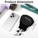 1 Pcs Hair Dryer Diffuser, Universal Foldable Travel Hair Diffuser Sock with Elastic Band, Universal Diffusers Cap Attachment for Curl Definition, Compact for Home & Travel (Black)
