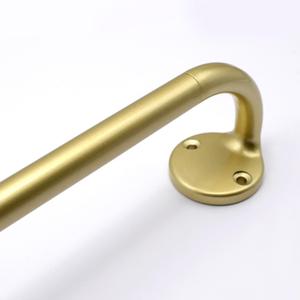 Blackout Curtain Rod 120-150, 3/4 Inch Curtain Rods for Windows Adjustable, Wrap Around Heavy Duty Telescoping Curtain Rods for Bedroom, Living Room, Gold