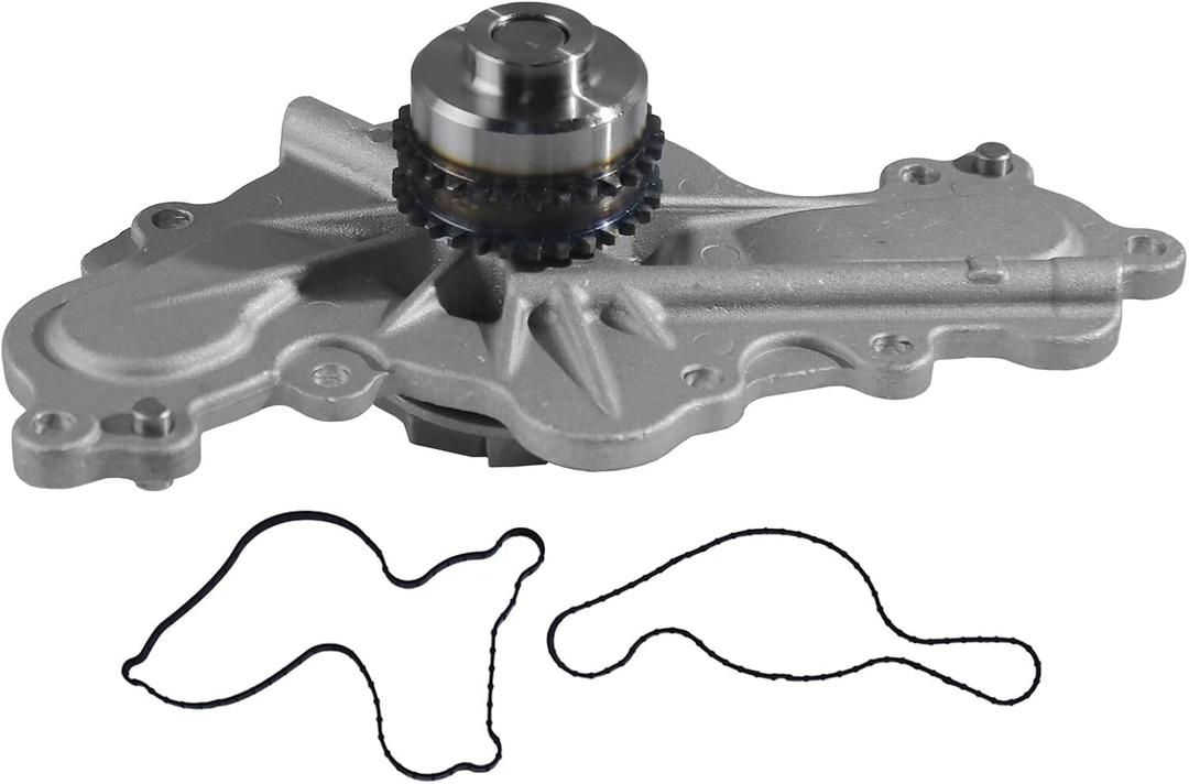AW6348 Automotive Engine Water Pump Kit Compatilbe with Ford: for Explorer 2011-2019, for Edge 2011-2019, for Taurus 2011-2019, OE: 125-3310, 252-955, 43318, NP1940, DP1744